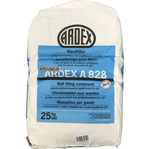 Ardex A828 Wandspachtelmasse, 25 kg Sack. Ausgleichsmasse für glatte Wände und Decken.