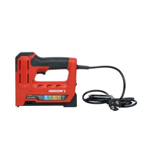 Roter Arrow Elektrotacker ET501F für Klammern und Nägel mit Netzkabel.