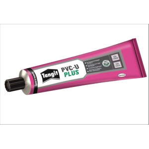 Tube Tangit PVC-U Plus Klebstoff 125g, rosa Tube für thermoplastische Druckrohrsysteme.