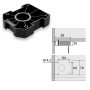 SOTECH 4er Set Möbelfüße Schwarz mit Sockelhöhe 185 mm_3