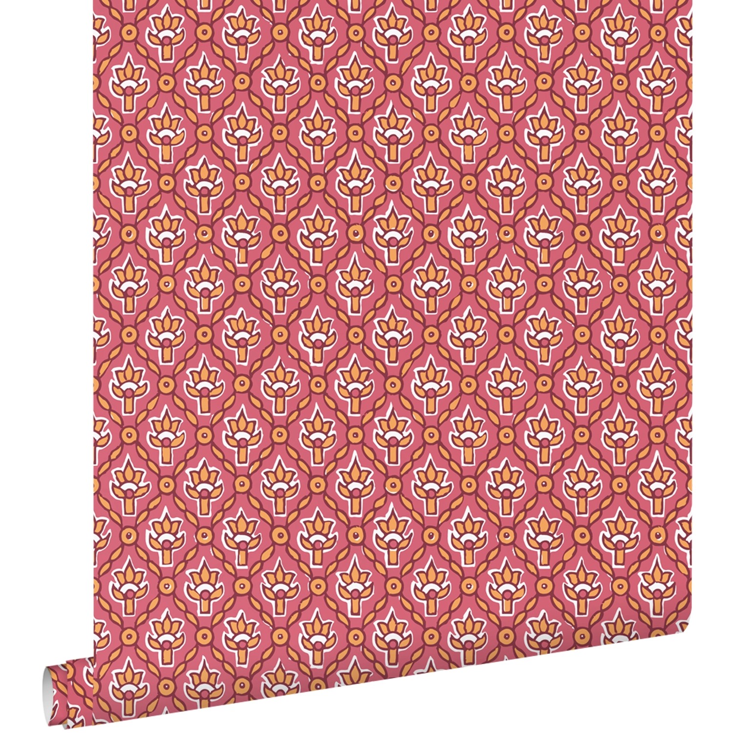 ESTAhome Tapete Blumenmuster Rosa 50 x 900 cm günstig online kaufen
