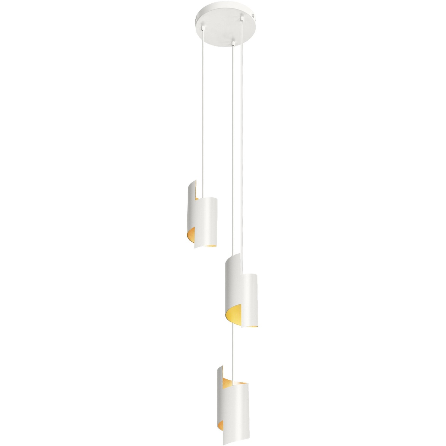 Ledvance Smart+ WiFi Pendelleuchte Decor Twist, weiße Design-Hängeleuchte mit drei Leuchten.