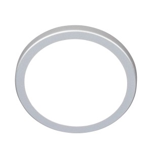 Briloner LED-Deckenleuchte Kada, ultraflach, chrom matt, Ø 19,2 cm.