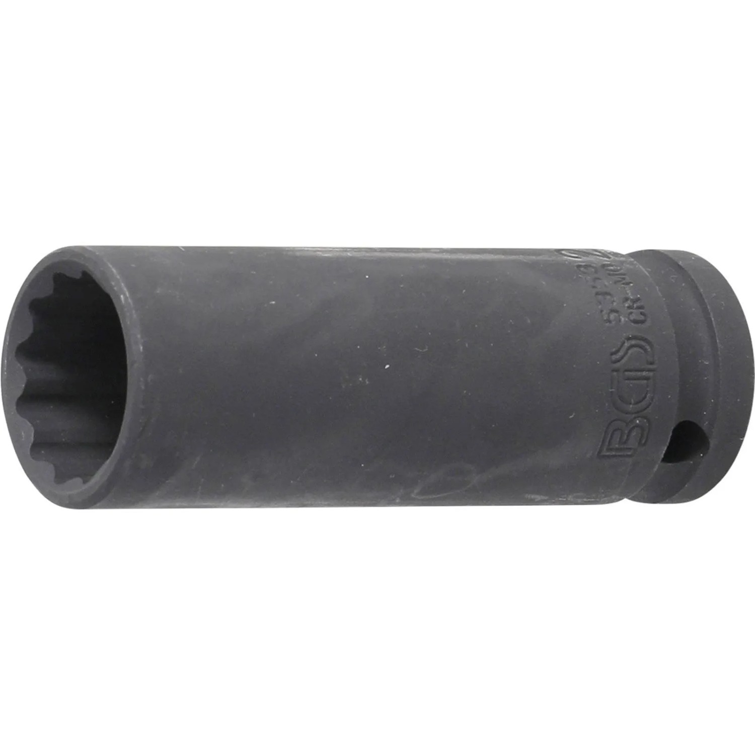 BGS Kraft Steckschlüssel Einsatz Zwölfkant Tief Antrieb Innenvierkant 12 5 Mm  1 2 Zoll  SW 21 Mm 5353