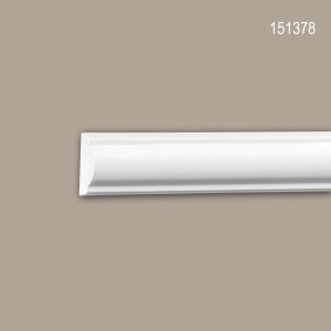 Weiße PROFHOME Wand- und Friesleiste (200 cm) für Paneel-Zubehör.