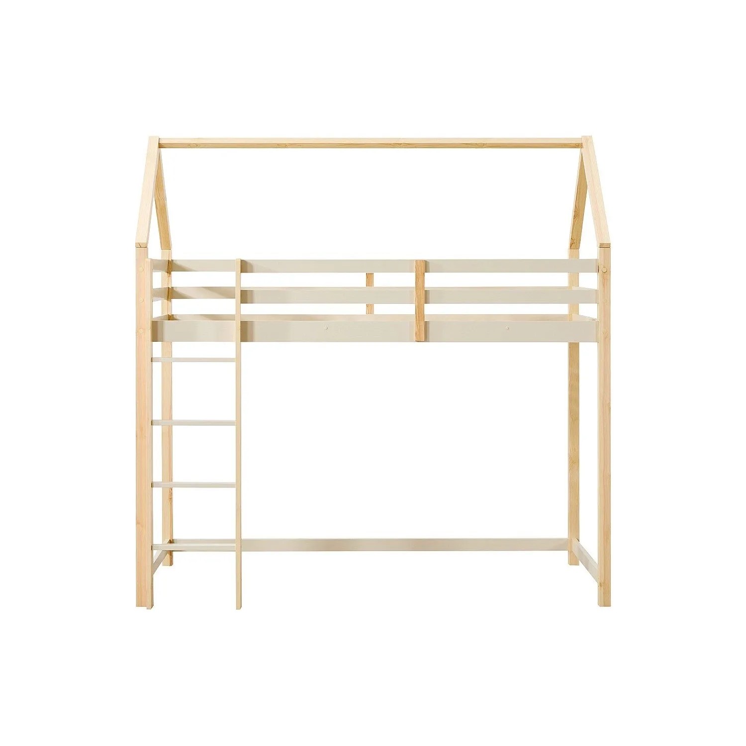 Vente-unique Hausbett Tarzia Beige 197.5 cm