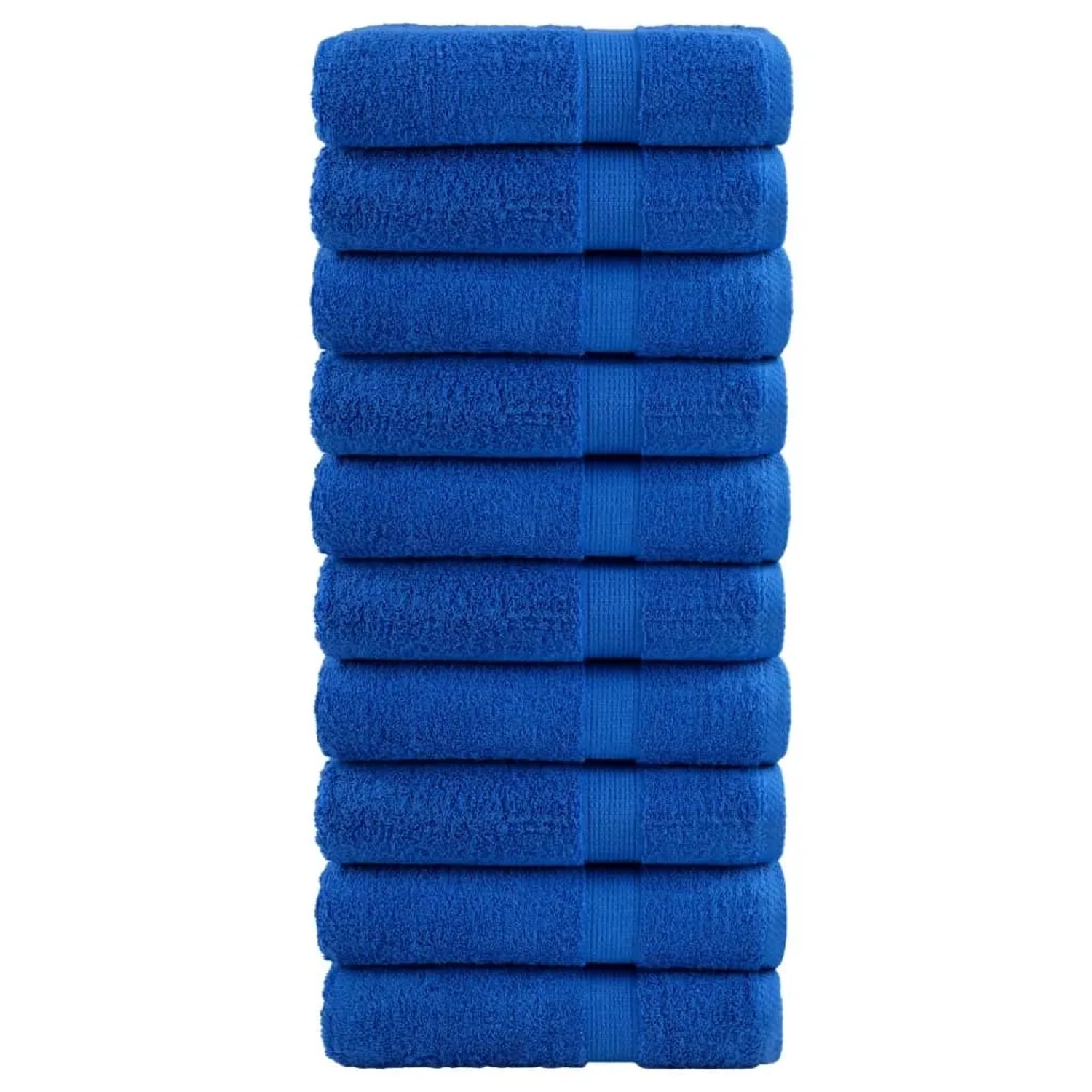 vidaXL Premium-Duschtücher 10 Stk Blau 70x140cm 600g/m2 100% Baumwolle