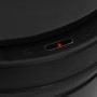 Detailaufnahme: Schwarzer vidaXL Sensor Mülleimer mit LED-Anzeige.