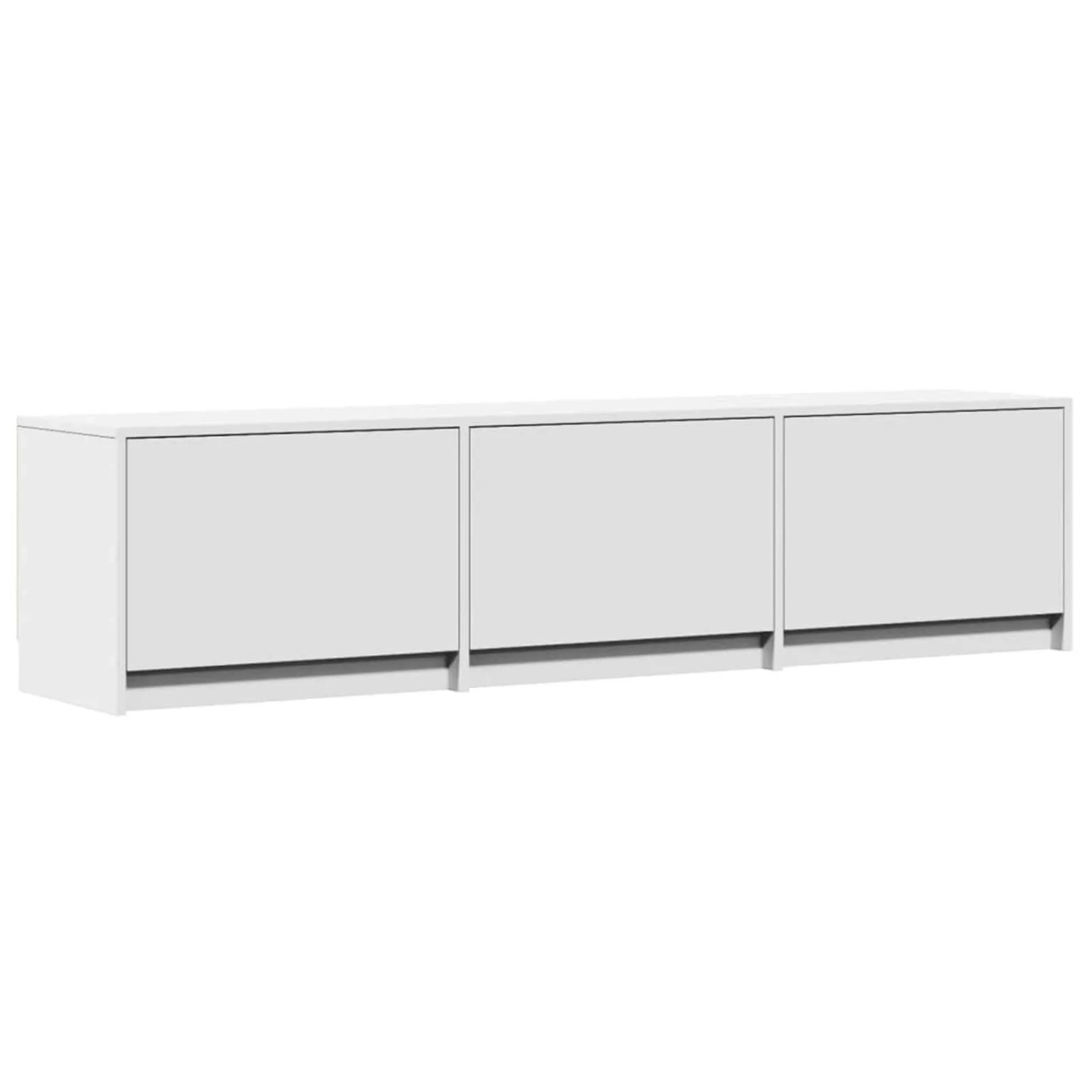 vidaXL TV-Schränk mit LED Weiß 165 x 34 x 40 cm Holzwerkstoff 8006547