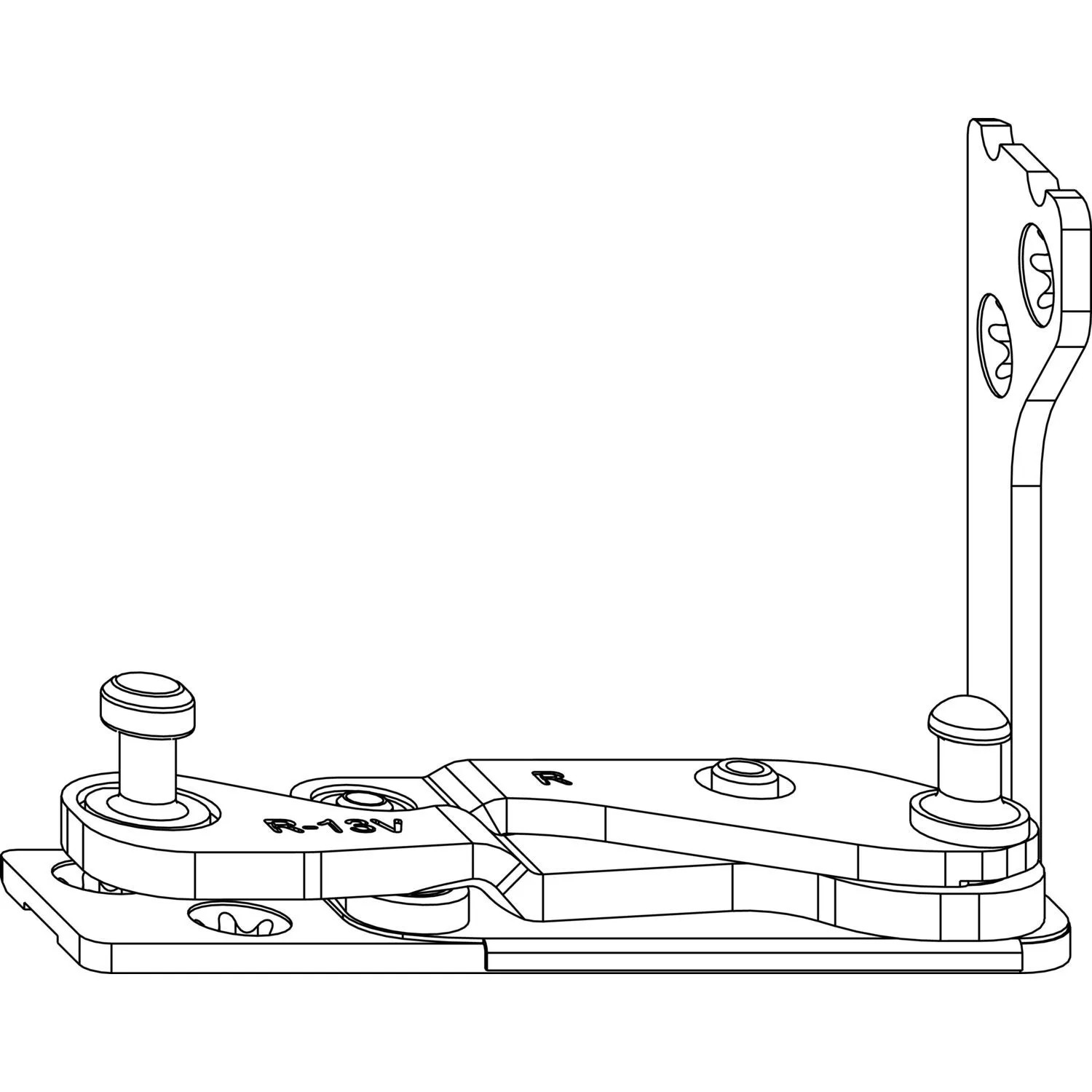 Maco Multi Power Ecklager Holz Ft 24 Versatz 13mm Links Verzinkt Silberfärbig