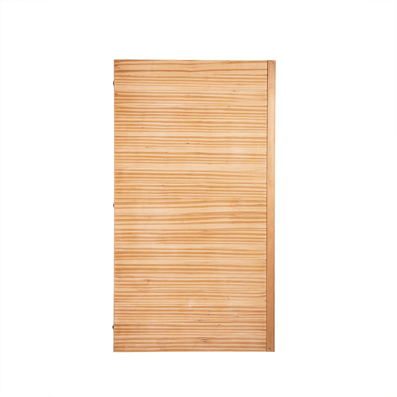 Detailansicht der Tannenholz-Wand für Redsun Deluxe Infrarotkabine PLUS M.