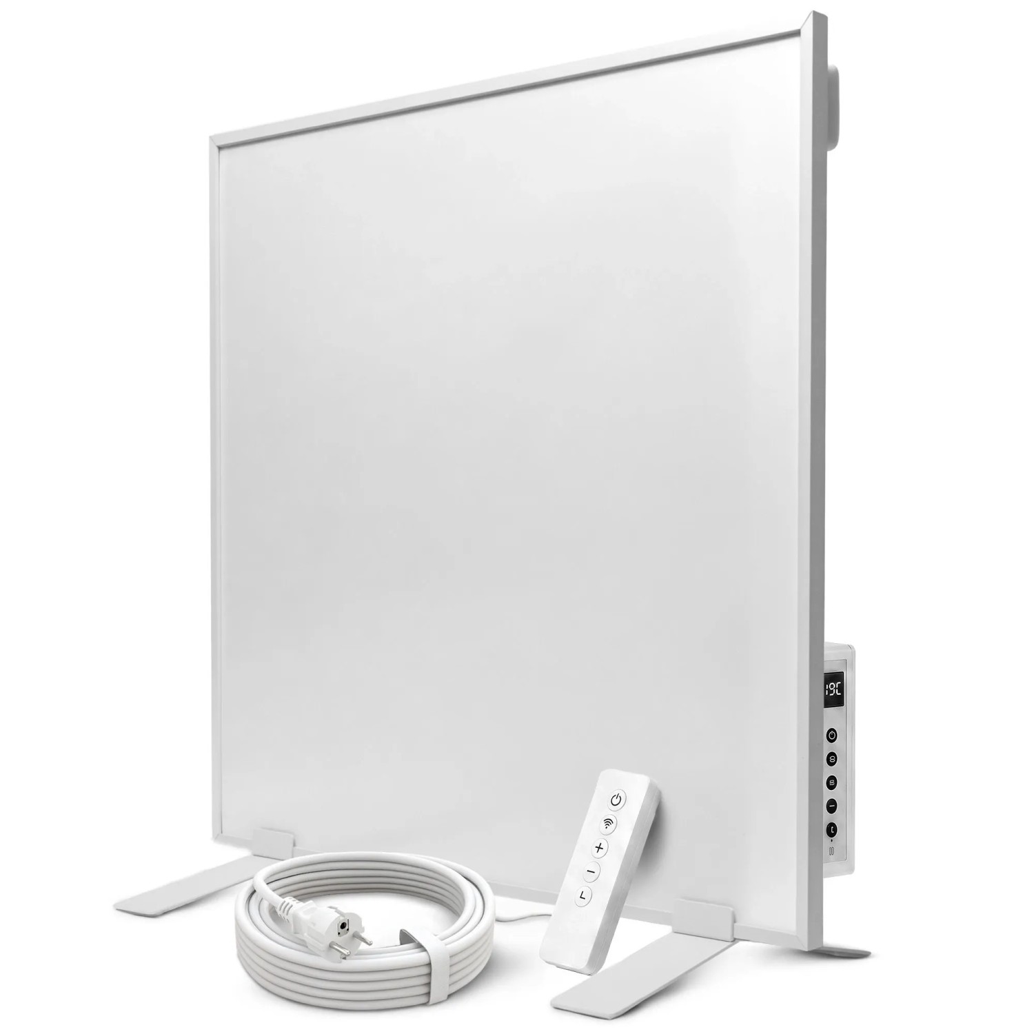 Dalsys Infrarotheizung 350W Wandheizung Weiß mit Thermostat