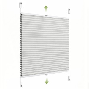 SALCAR Wabenplissee Thermo Plissee Klemmfix ohne Bohren Verspannt Verdunkelnd Blickdicht Weiß 100x120cm für Fenster und Tür Sonnenschutz Hitzeschutz