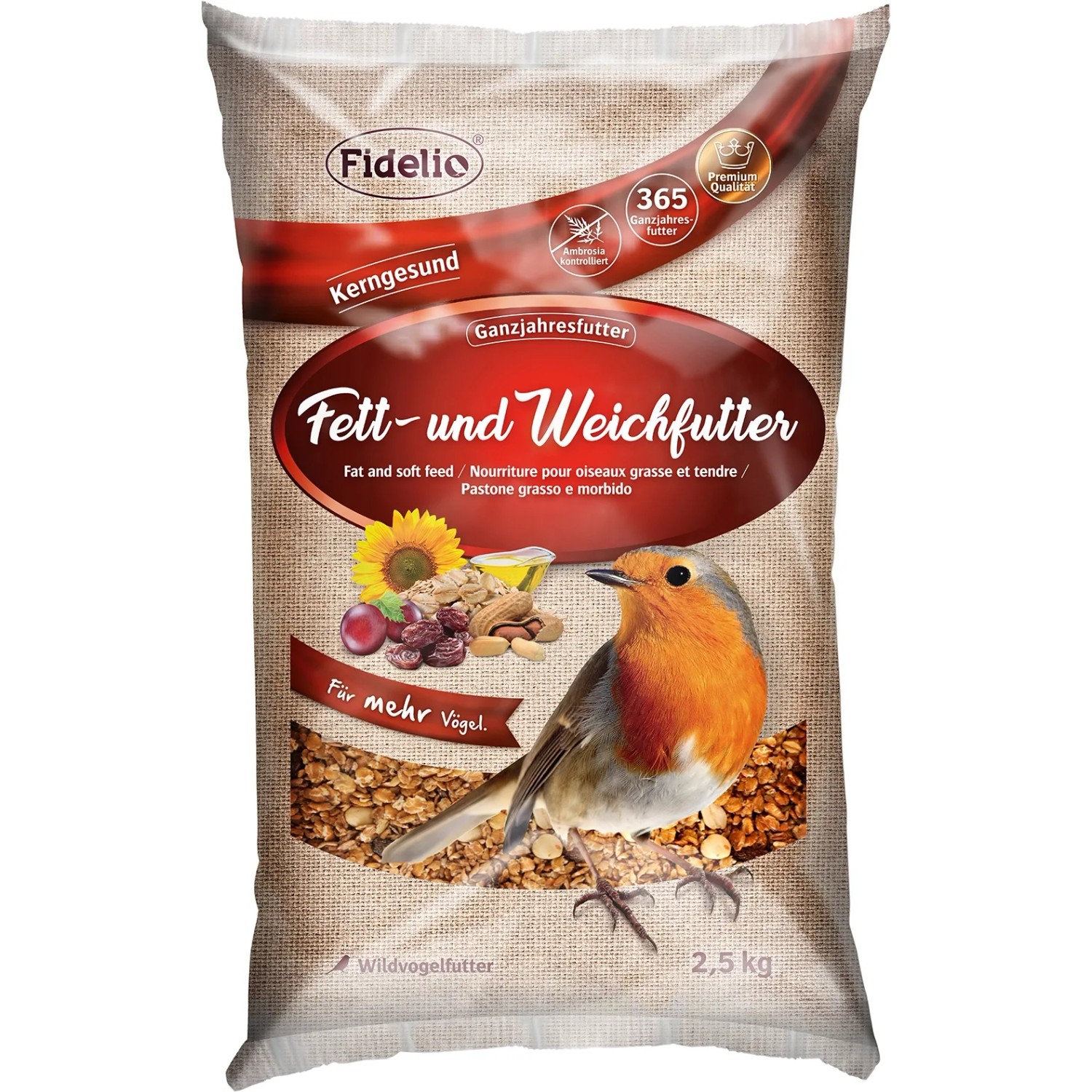 Fidelio Fett- und Weichfutter 2,5 kg