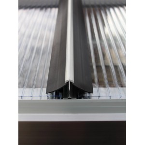 Vitavia Windsicherung für Gewächshaus-Hohlkammerplatten (6 mm), Detailansicht.