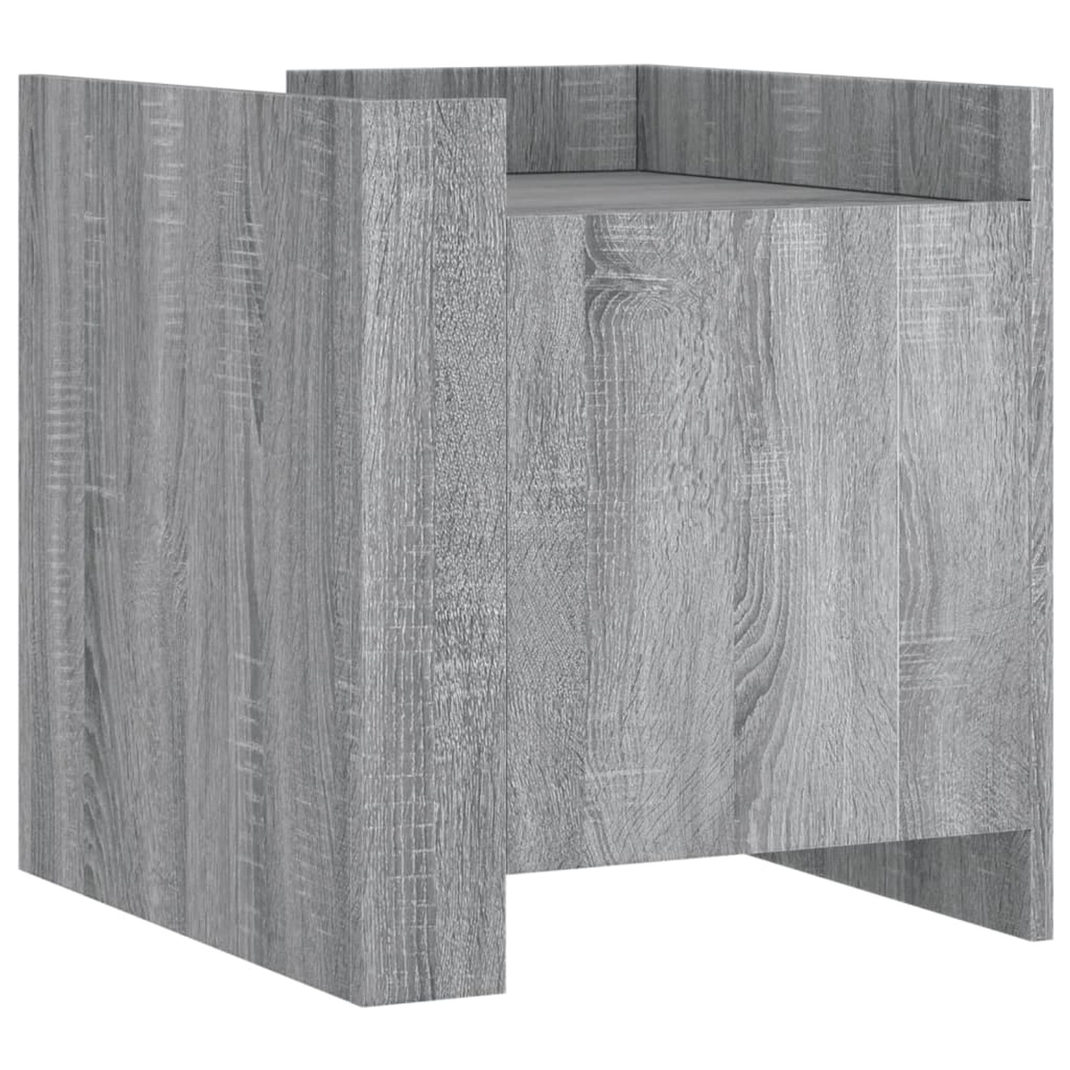 vidaXL Nachttisch Grau Sonoma 45x50x50 cm Holzwerkstoff Modell 1 günstig online kaufen