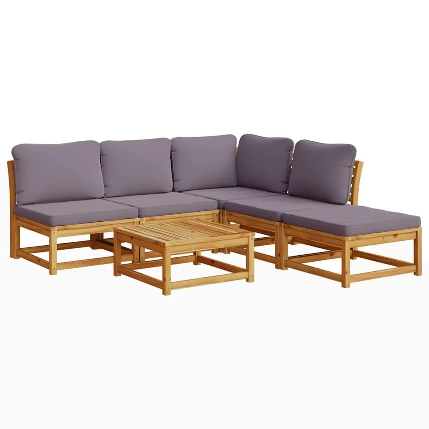 vidaXL 6-Tlg Garten-Lounge-Set mit Kissen Massivholz Akazie 3214324