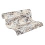 Vliestapete Trendwall 2 mit Blumenmuster in Grau, Beige und Creme.