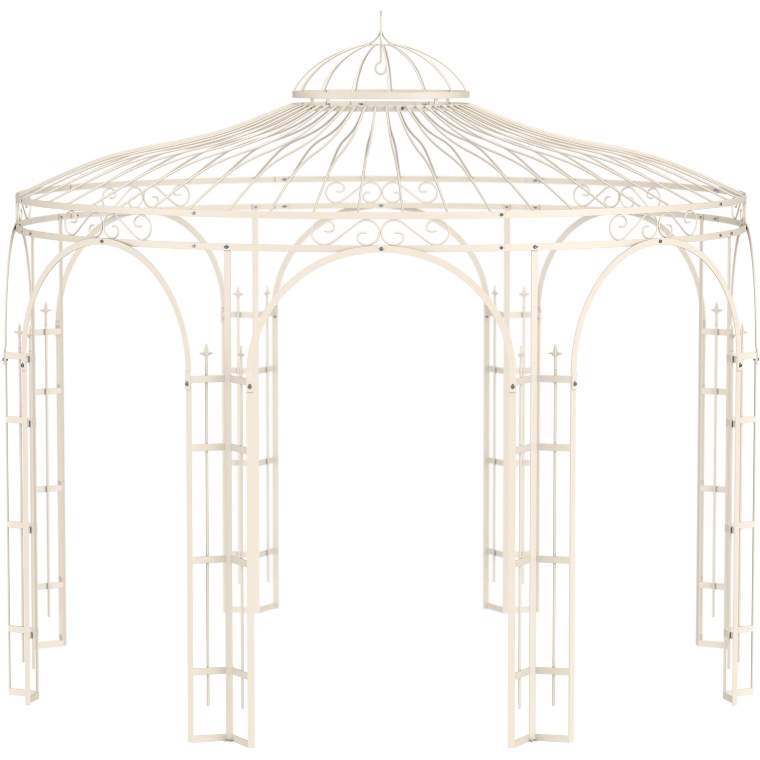 Eleo Pavillon Florenz Pulverbeschichtet Weiß