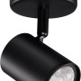 Schwarze WIZ LED Deckenleuchte Imageo mit Spot, tunable white & color, 345 lm.