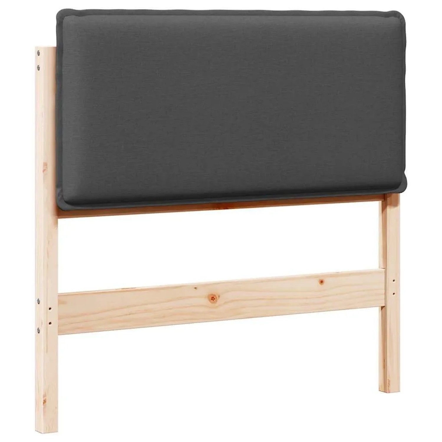 vidaXL Gepolstertes Kopfteil Natur und Dunkelgrau 80 cm 880039