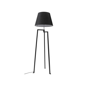 Lucande Amona 10020461 in Schwarz aus Metall 1-flammig E27 Tripod Wohnzimmerleuchte