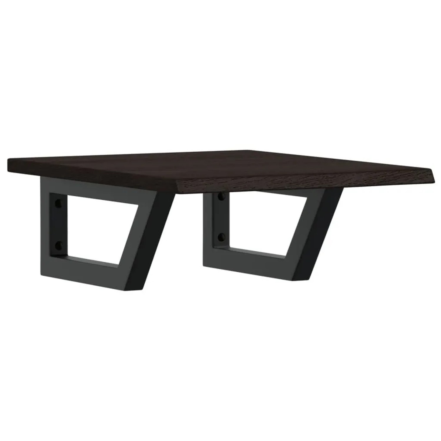 vidaXL Waschtischplatte mit Halterung Stahl und Massivholz Eiche 3302575 günstig online kaufen