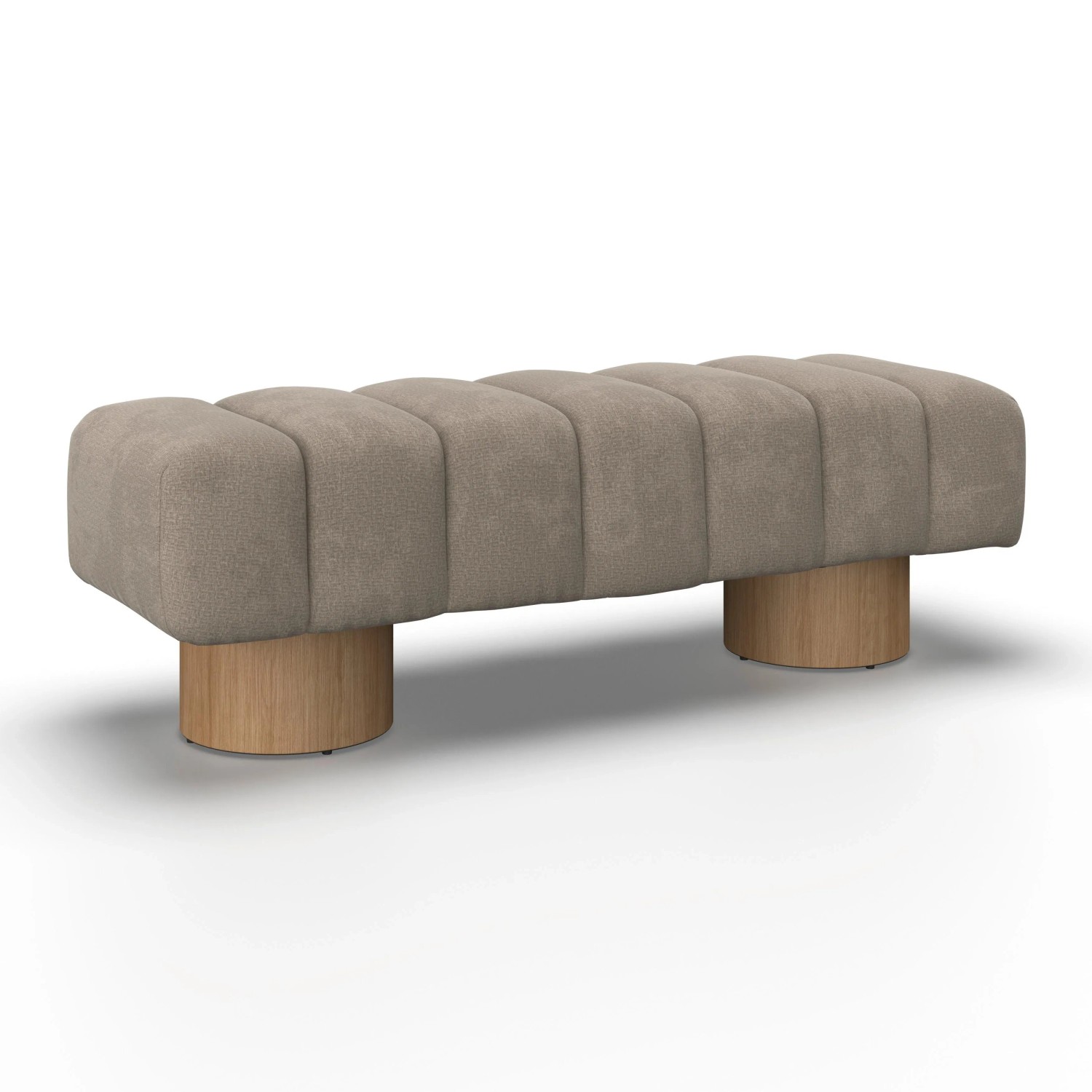 Bessagi Home Sitzbank Alina Chenille Hellbraun