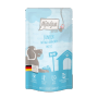 Mjamjam Hunde-Nassfutter Quetschie Junior Huhn mit Ei, 125g. Alleinfutter für Welpen.