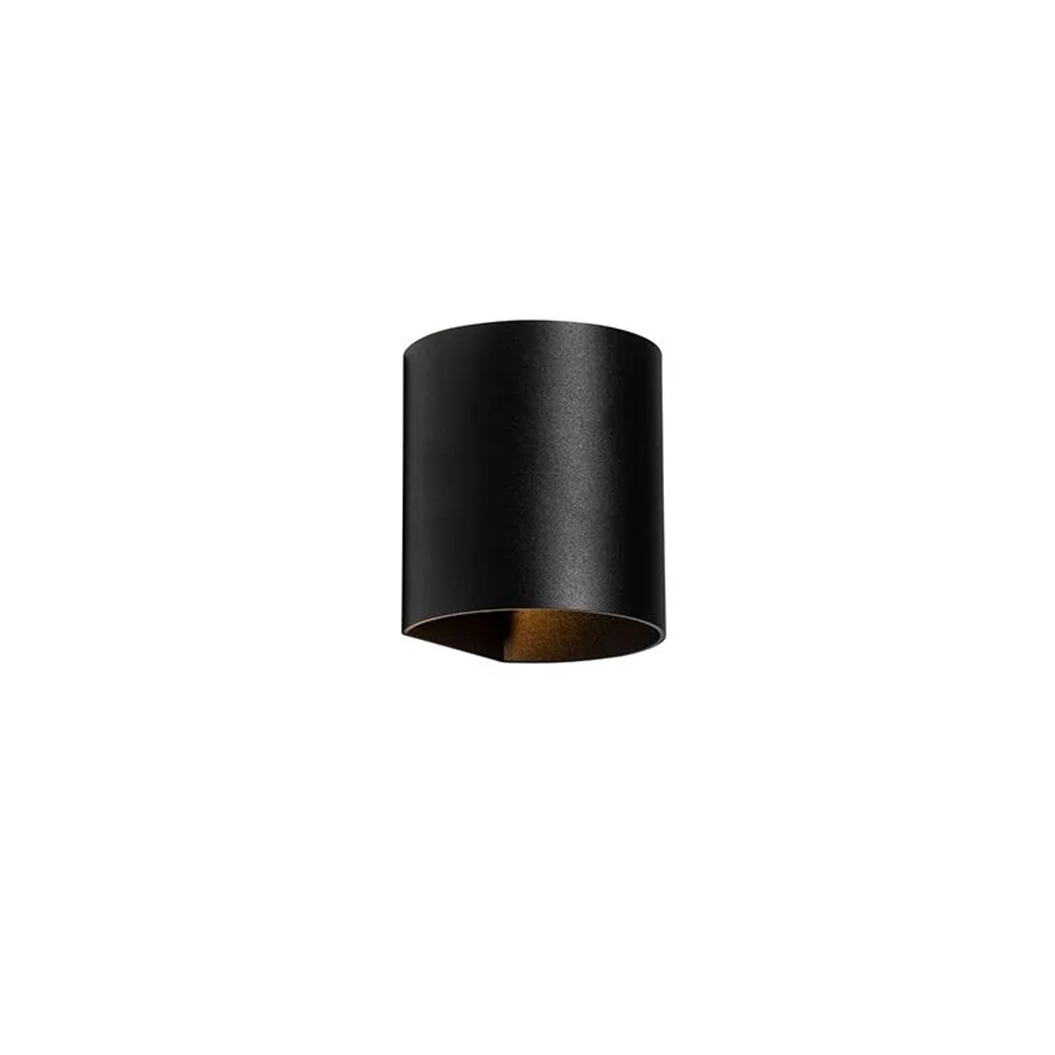 QAZQA Moderne Wandleuchte Schwarz mit Lichteffekt Sabbio