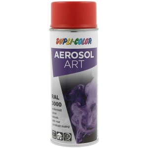 Dupli-Color Aerosol Art RAL, 400ml, seidenmatt, rote Sprühfarbe für Lackreparatur und Karosserie.