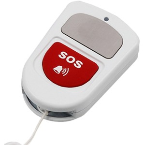 Olympia Protect Notfallschalter mit SOS-Knopf und Umhängeband für Alarmanlagen.