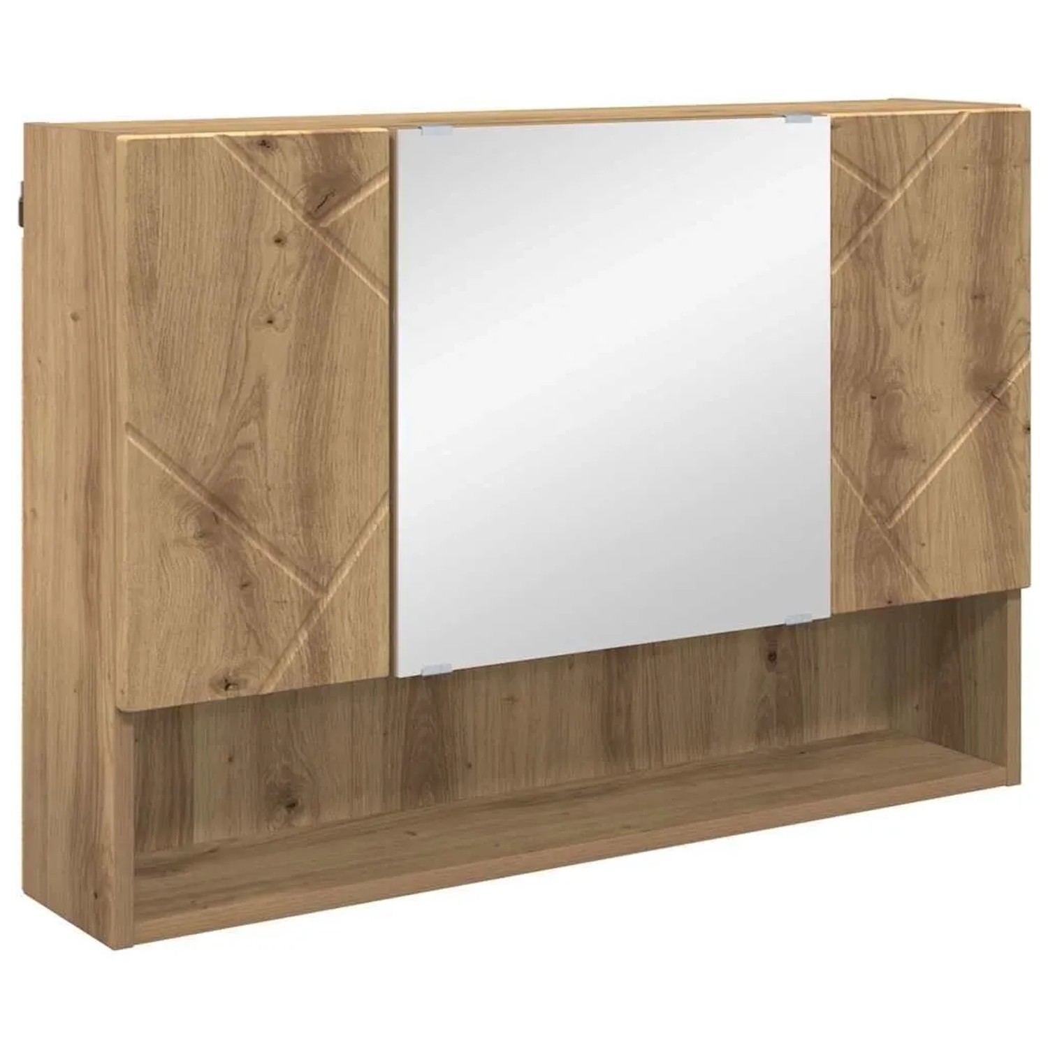 vidaXL Badezimmer-Spiegelschrank mit Tür Artisan-Eiche 80 x 17 x 55 cm 8833 günstig online kaufen