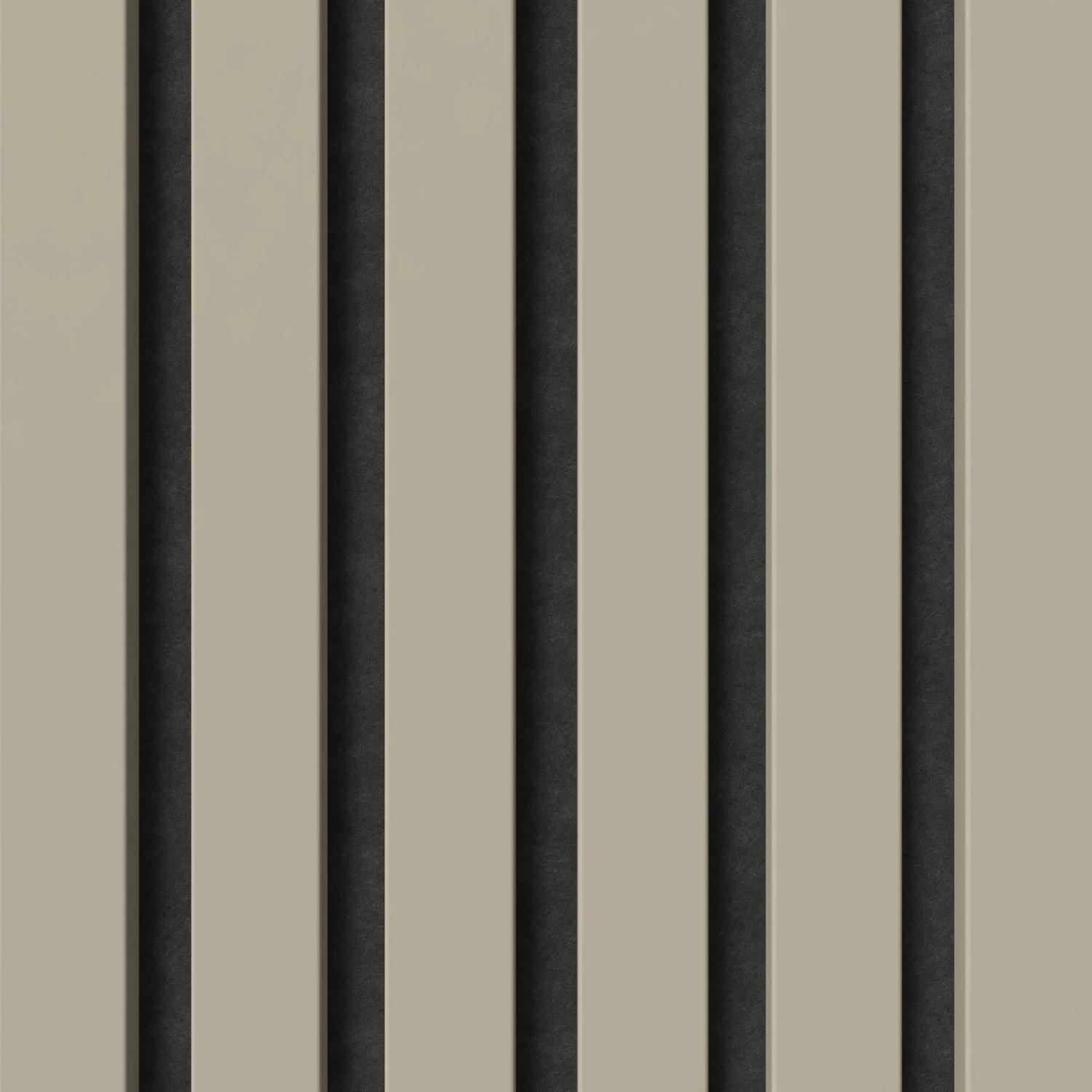 Muster Akustikpaneel Sandgrau/Schwarz: Wandpaneel mit Filz für bessere Raumakustik.