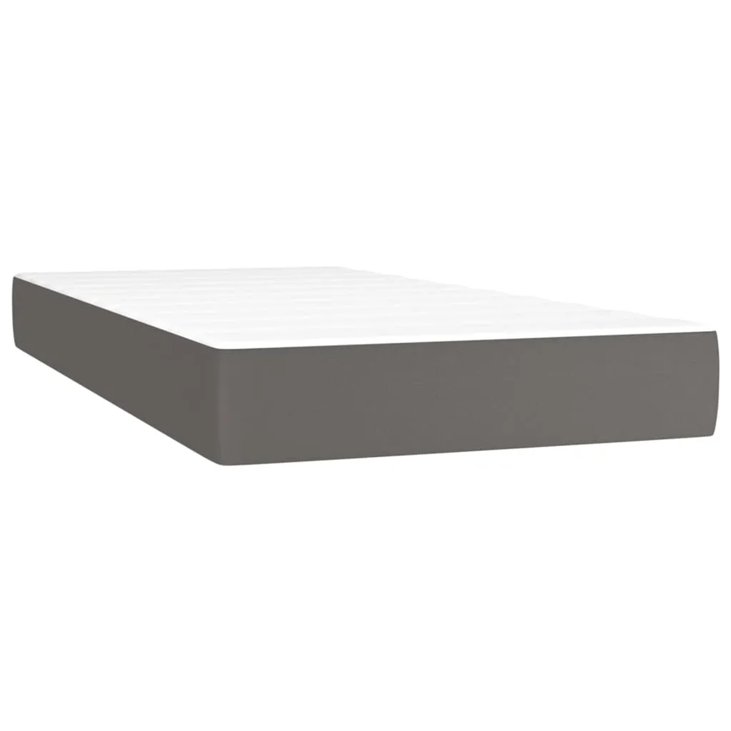 Graue 90x200 cm Matratze für Boxspringbett. Komfortable Schlafunterlage.