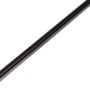 Schwarzes Klemmprofil aus Kunststoff, 0,9 mm x 15 mm x 1000 mm, für vielseitige Anwendungen.