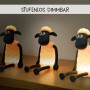 MegaLight LED-Nachtlicht Shaun das Schaf, dimmbar, mit Akku. Niedliches Nachtlicht für Kinder.