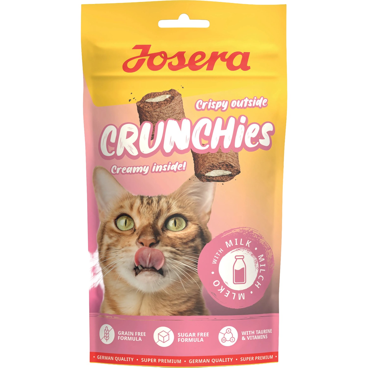 Josera Katzenleckerlies & Katzensnacks Crunchies mit Milk 60 g