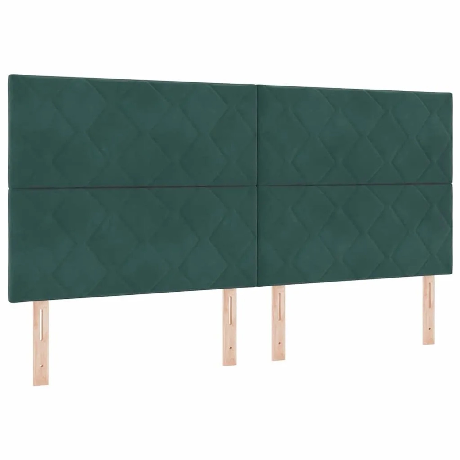 vidaXL LED Kopfteil Dunkelgrün 200 cm Kunstleder 3338563