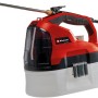 Einhell Akku-Drucksprühgerät GE-WS 18/35 Li-Solo: Rotes Gerät mit Lanze und transparentem Tank.