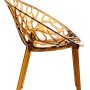 DELUKE 2er Set Stapelstuhl DENVER Kunststoff Bernstein 59x60x80cm Esszimmerstühle Gartenstuhl Stapelbar Stühle Garten_4