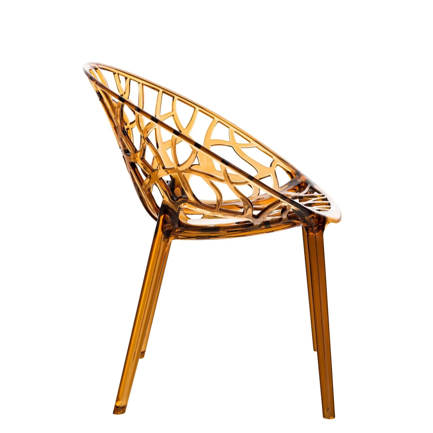 DELUKE 2er Set Stapelstuhl DENVER Kunststoff Bernstein 59x60x80cm Esszimmerstühle Gartenstuhl Stapelbar Stühle Garten_4
