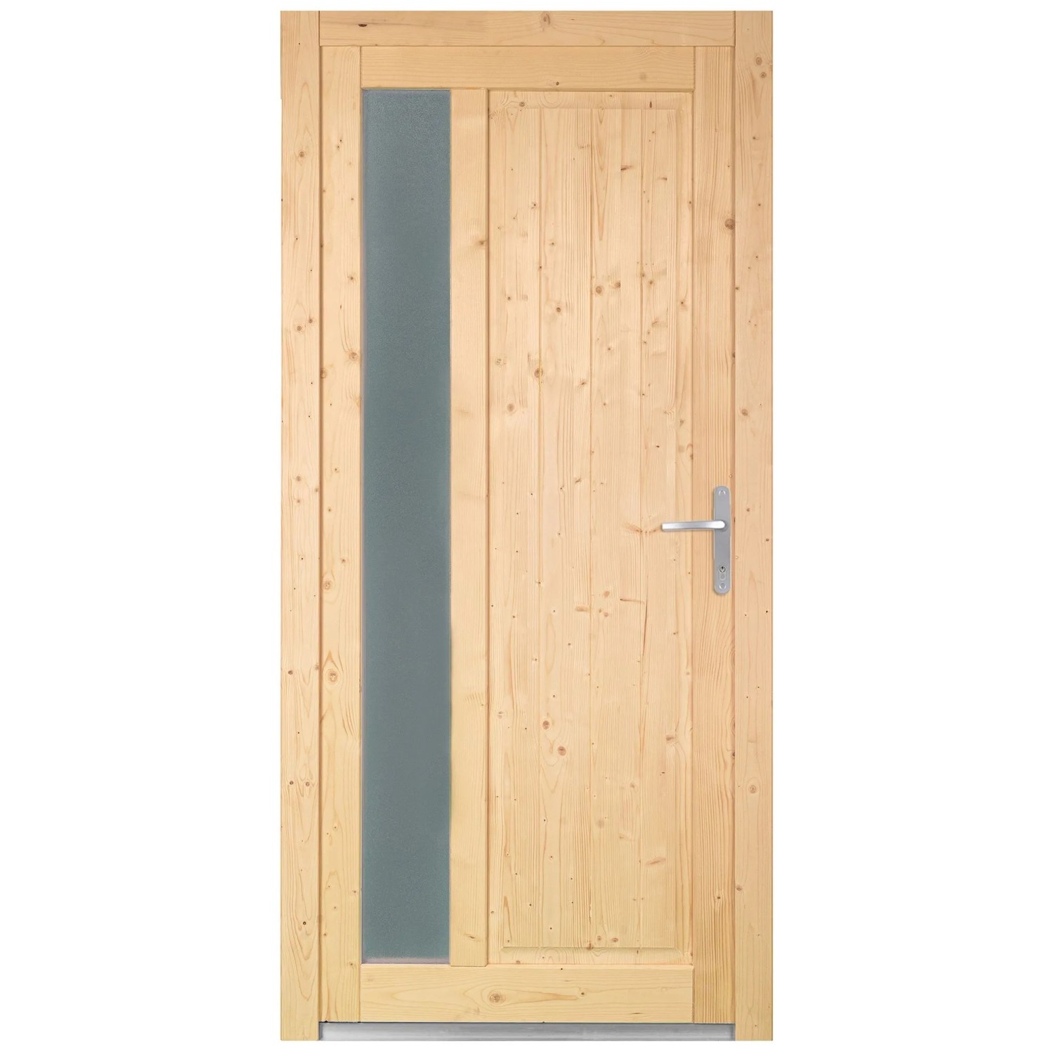 Panto Holz-Nebeneingangstür NET 511 Natur 98 cm x 198 cm DIN R