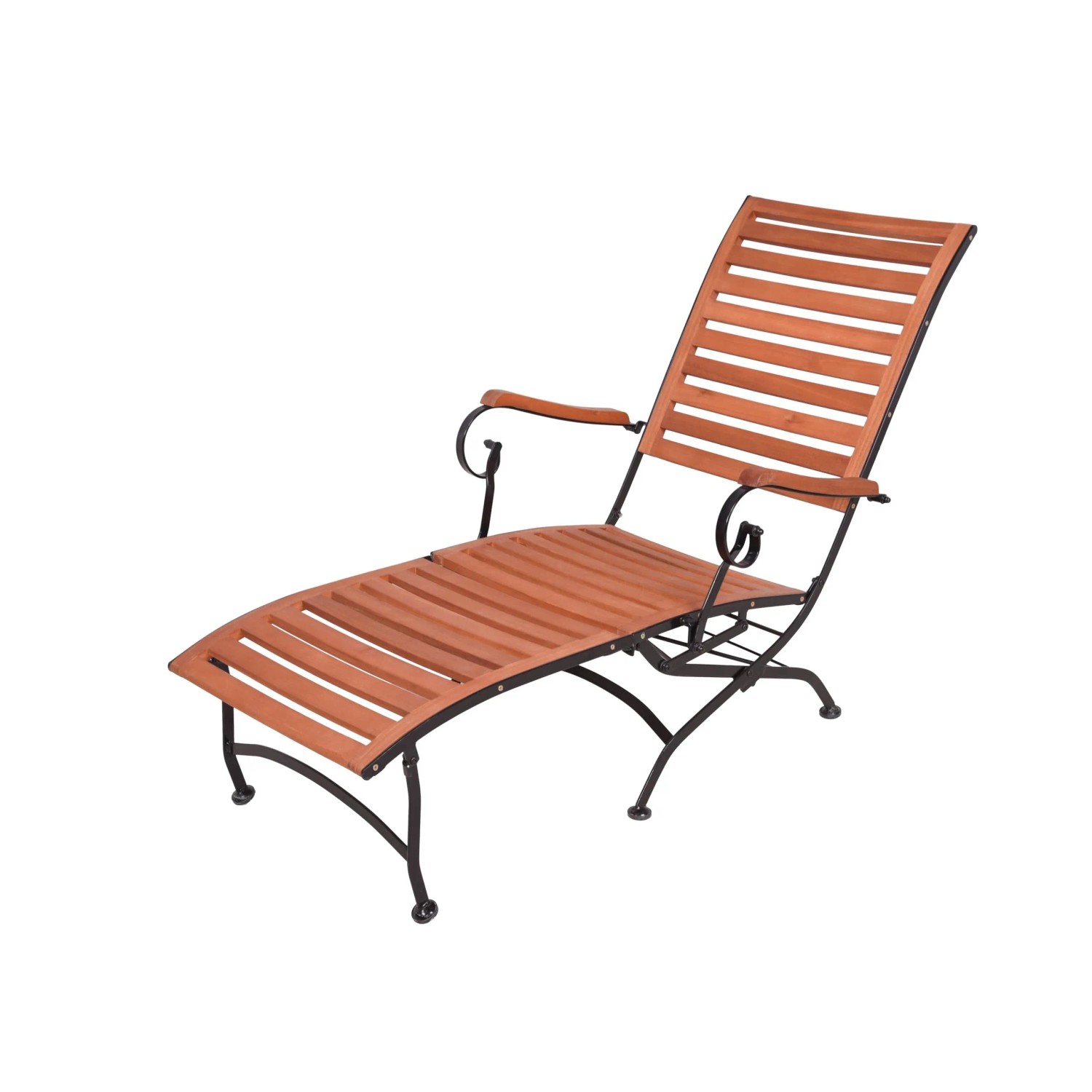 DELUKE Deckchair MIA Natur Eukalyptus Liegestuhl ZusammenKlappbar Gartenstuhl Sonnenliege