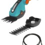 Gardena Akku-Gras- und Strauchschere ComfortCut Li Set mit USB-C Ladekabel.
