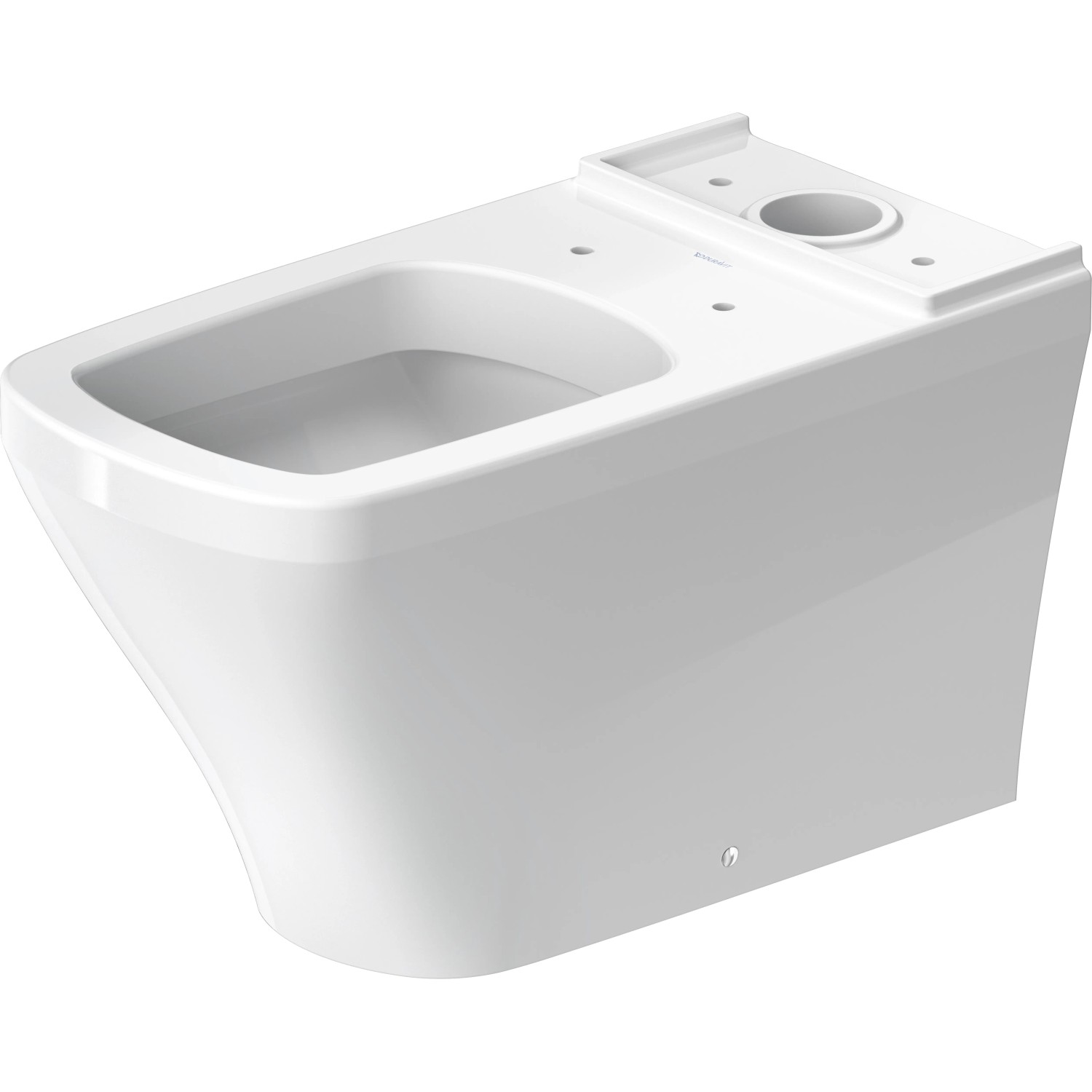 Weißes Duravit Stand-WC DuraStyle, Tiefspüler, Abgang Vario, ohne Spülkasten/Sitz.