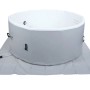 Aufblasbarer MCW Whirlpool N97 Ersatz-Pool, rund, Ø150cm, für 4 Personen, mit Abdeckung und Bodenfolie.
