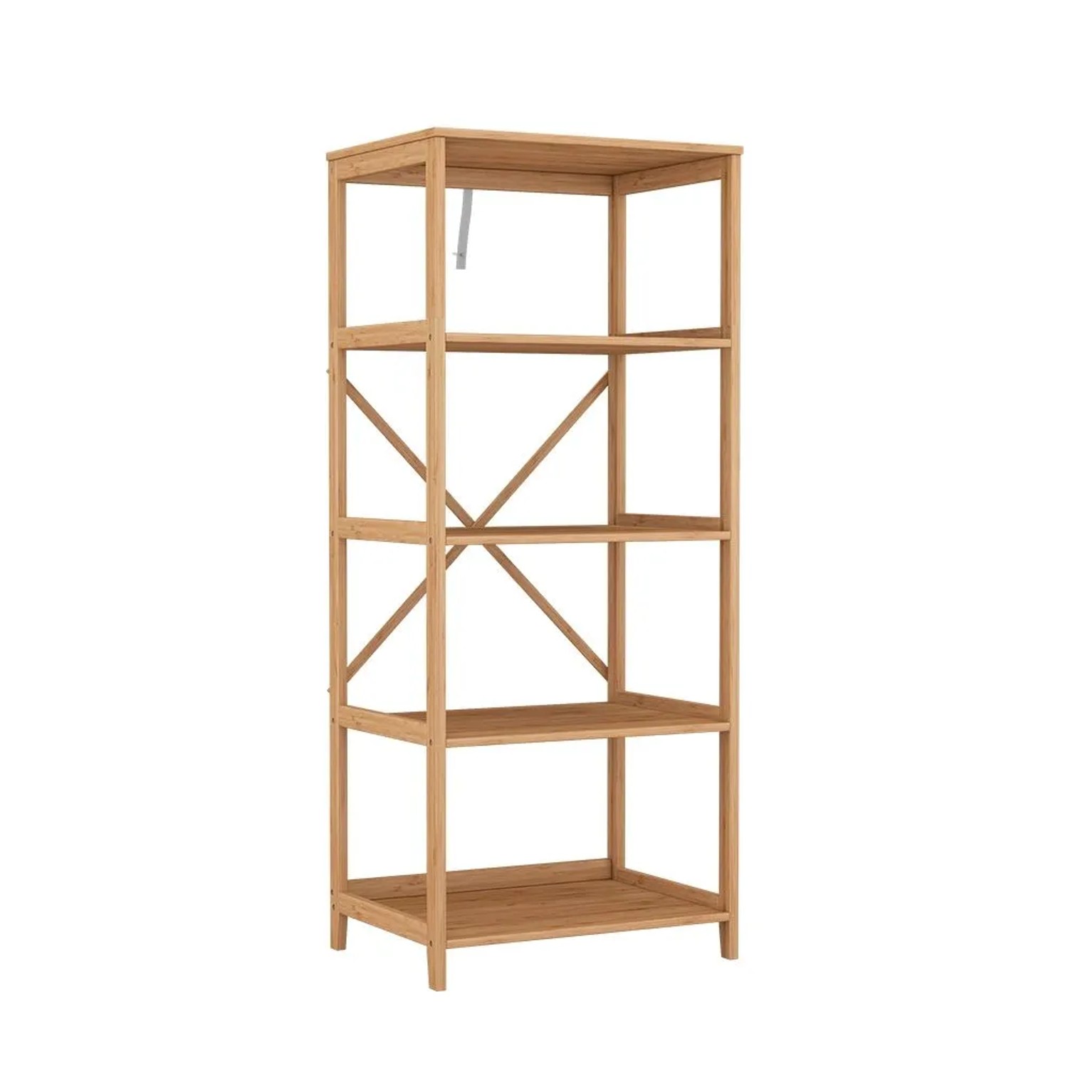 Vicco Bücherregal Novaro Bambus 48 x 114 mit 5 Fächern Art Nr 54876