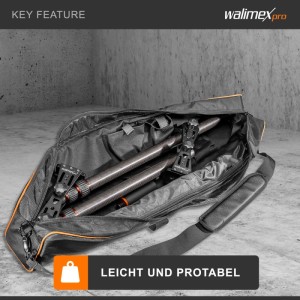 Walimex Pro Carbon Kamera Jib Traveller 7.2 16X10X80Cm 70-200Cm 1/4“ Gewinde