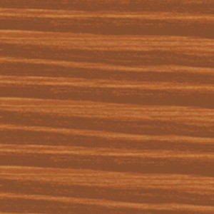 Holzoberfläche mit Xyladecor Holzschutz-Lasur 2in1 Kastanie matt behandelt.